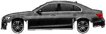 Seitenansicht Oberklasse-Limousine